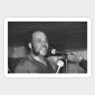 James Cotton BW Photograph Sticker